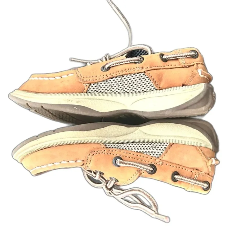 Sperry Boat Shoes Top-Sider Toddler Boys 9.5 Leather Lanyard Intrepid Loafer